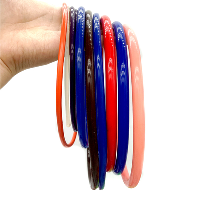 Eccellente resistenza alle intemperie Vari colori Elastico Flessibile 50 Shore A Anelli di sigillo in gomma di silicone
