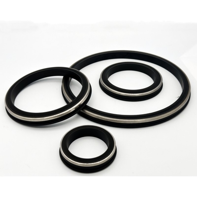 NBR HNBR FKM PTFE sigillo di unione martello nero con supporto inossidabile