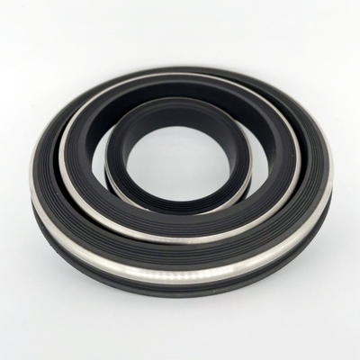 NBR HNBR FKM PTFE sigillo di unione martello nero con supporto inossidabile