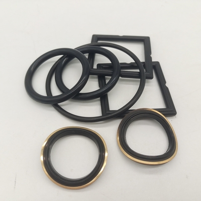 3" Valvola a chiusura nera Elastomero Set Sigillo morbido Con ottone