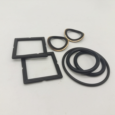 3" Valvola a chiusura nera Elastomero Set Sigillo morbido Con ottone