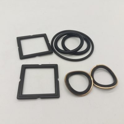 3" Valvola a chiusura nera Elastomero Set Sigillo morbido Con ottone