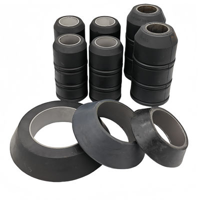 Tazza a pistone Guiberson con anima in alluminio, tenuta a 10.000 psi e resistenza all'abrasione chimica per operazioni petrolifere