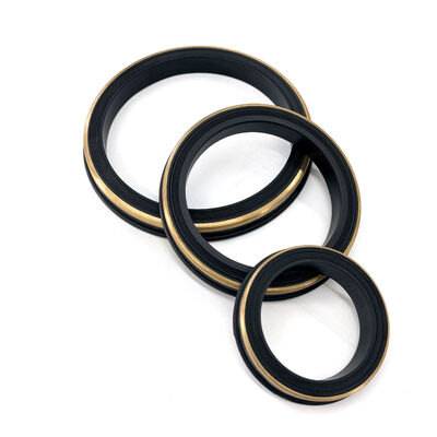Sigilli di unione a martello NBR di prima qualità con anello antiestrusione in ottone. Fig. 602, 1002, 1502 Sigilli per labbra ad alta pressione. Sigilli per petrolio a nitrile per condotte.