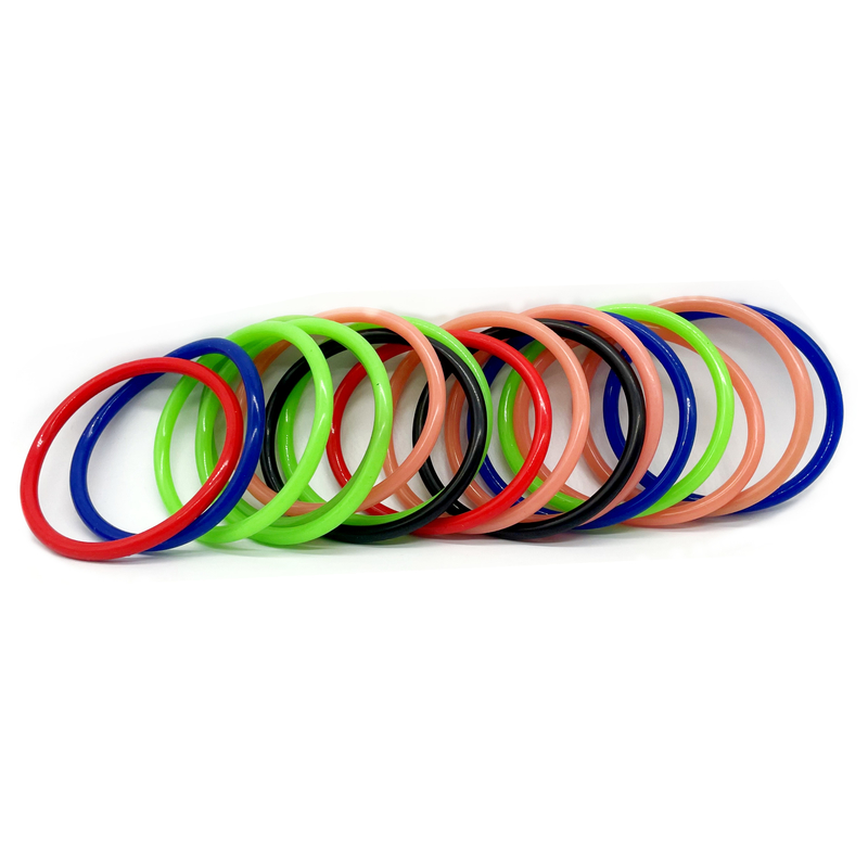 Fabbrica di gomma a basso prezzo sigilli 60 Shore un anelli colorati di gomma di silicone O