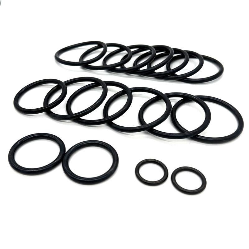 O-ring in nitrile resistenti all'olio con durezza 70-90 Shore A e dimensioni personalizzate per la tenuta industriale